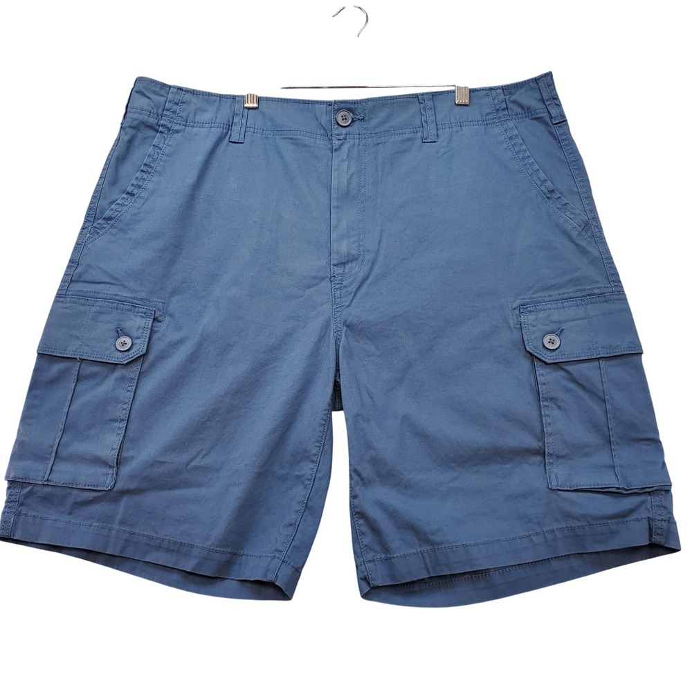 Sonoma Cargo Shorts Mens 42 Blue Everyday Cotton Stretch 10in Inseam MS21X103RS1
